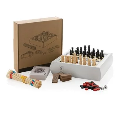 Jeu de société 5 en 1 dans boite en bois certifié – BOILUXE – Image 8